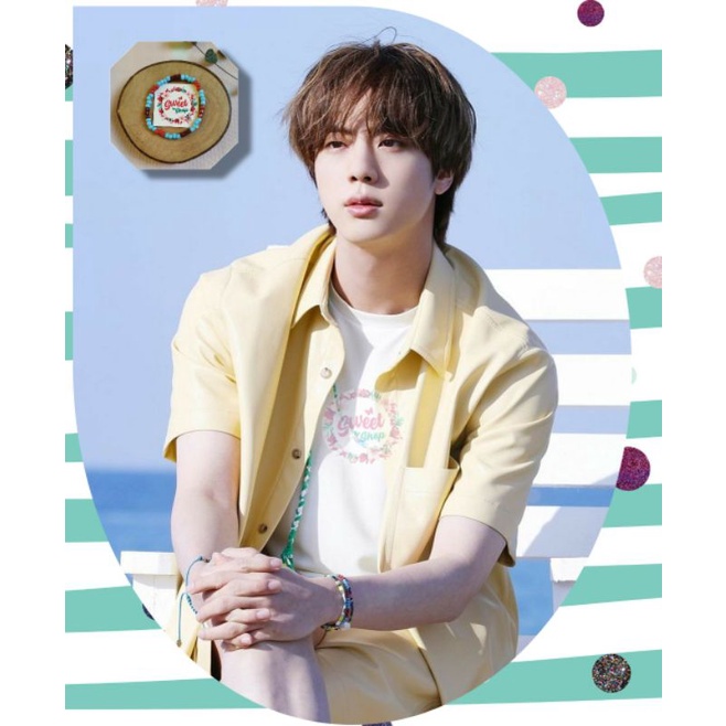 JIN BTS BEADS BRACELET RING | GELANG CINCIN MANIK MOTE KIM SEOK JIN BTS KPOP IDOL