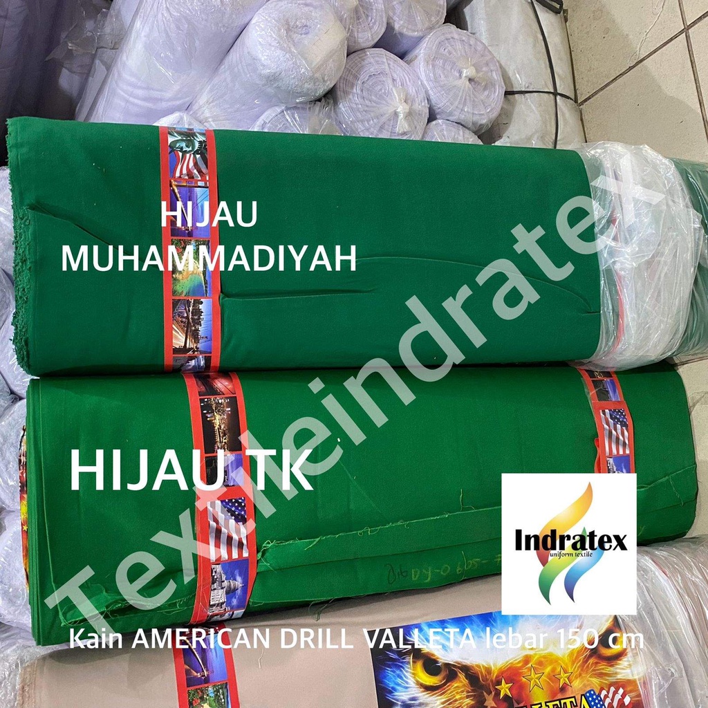 ( per setengah meter ) KAIN TWILL DRILL AMERICAN VALLETA TR20S BAJU CELANA chino SERAGAM DOKTER PERAWAT OK ALMAMATER APD PDL PDH setelan pakaian dinas wearpack