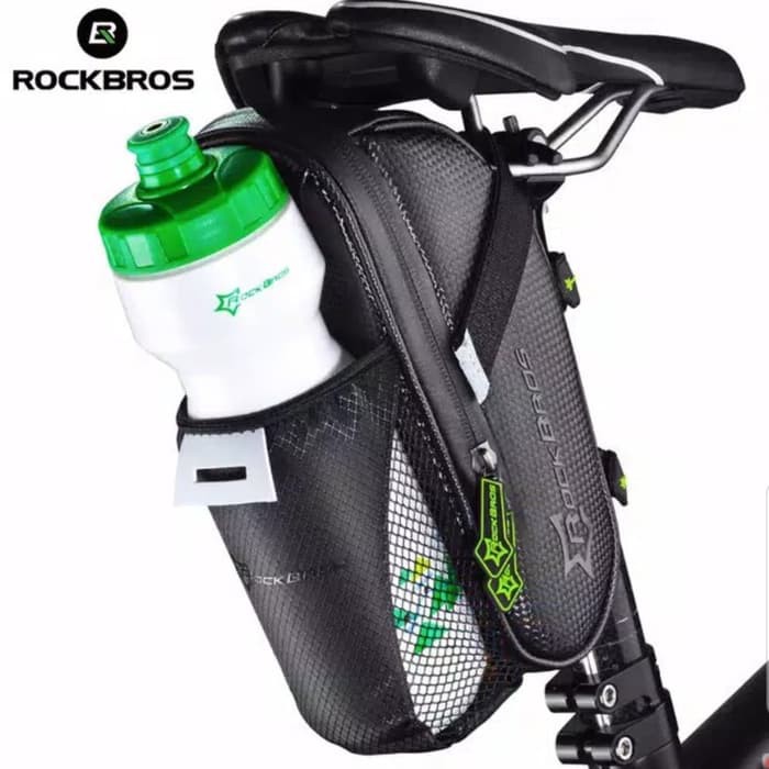 Tas Sepeda sadel rockbros waterproof dengan Holder Botol Minum