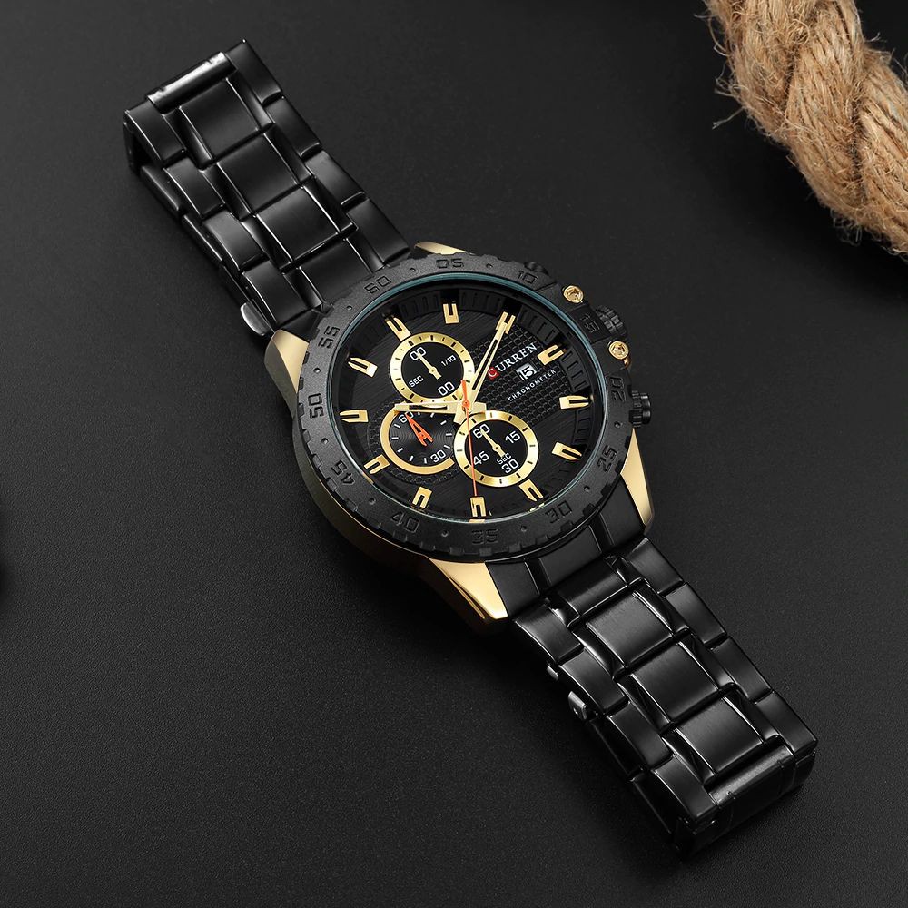 CURREN 8334 Jam Tangan Pria Analog Chronograph WK-SBY