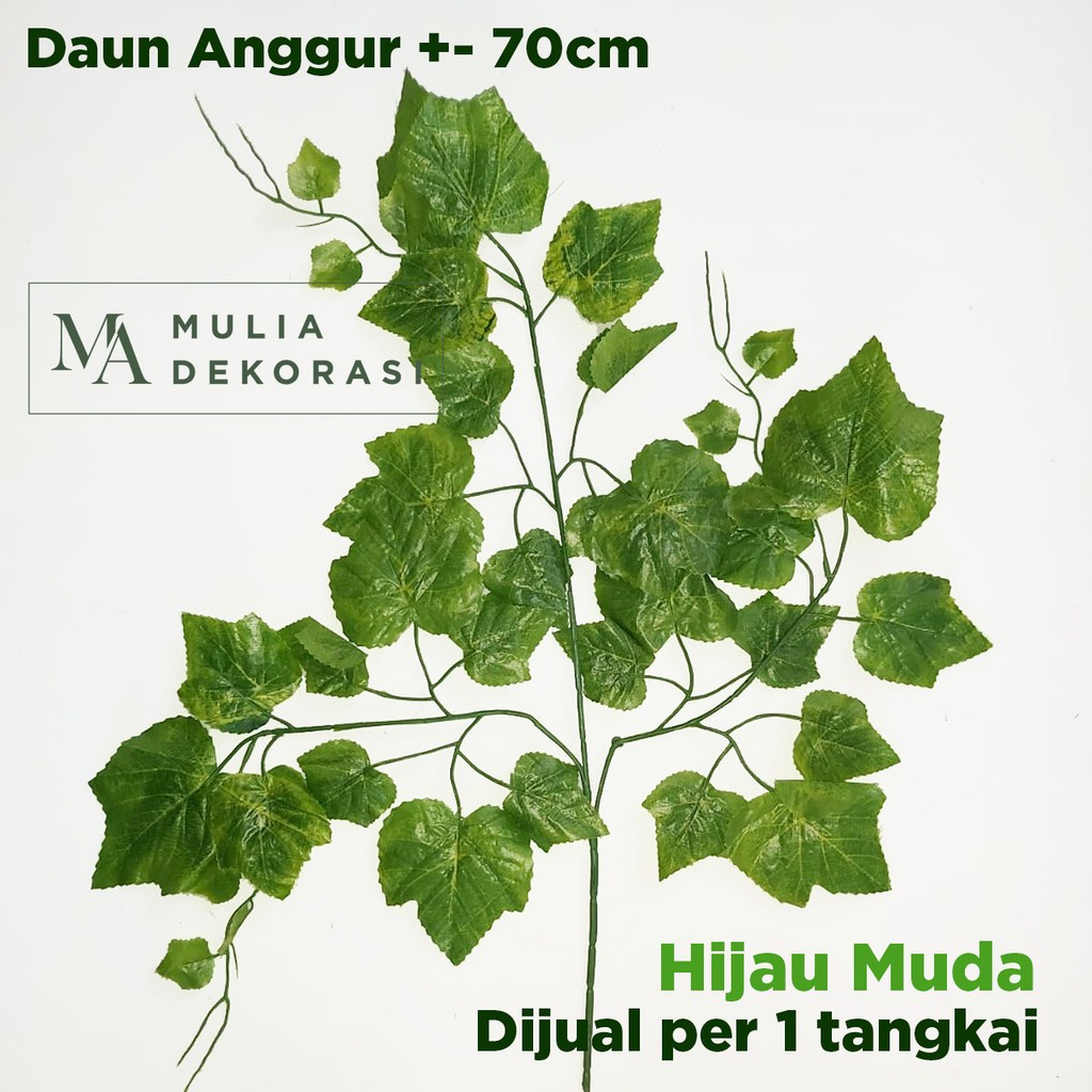 Dekorasi Tambahan Daun Artificial Hias Plastik Dekorasi Anggur