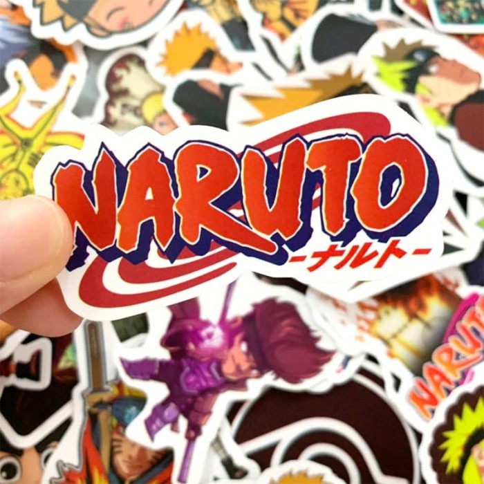 

50 Pcs Stiker Naruto Anime Japan Ninja