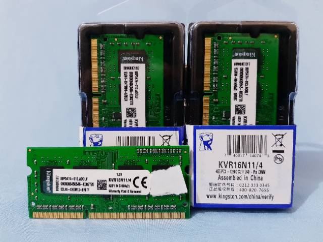 KINGSTON SODIMM DDR3 4GB PC3L 12800/1600 MHz 1.35V - MEMORY LAPTOP DDR3 4GB KINGSTON