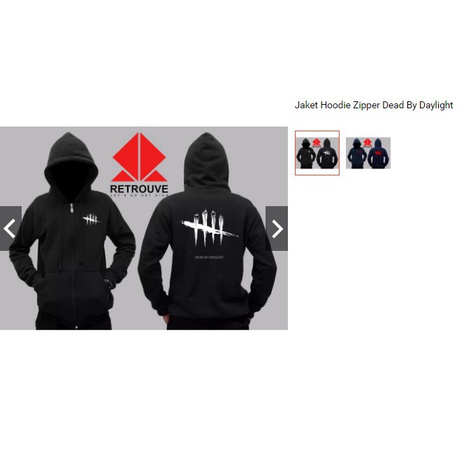 Jaket Hoodie Zipper Dead By Daylight