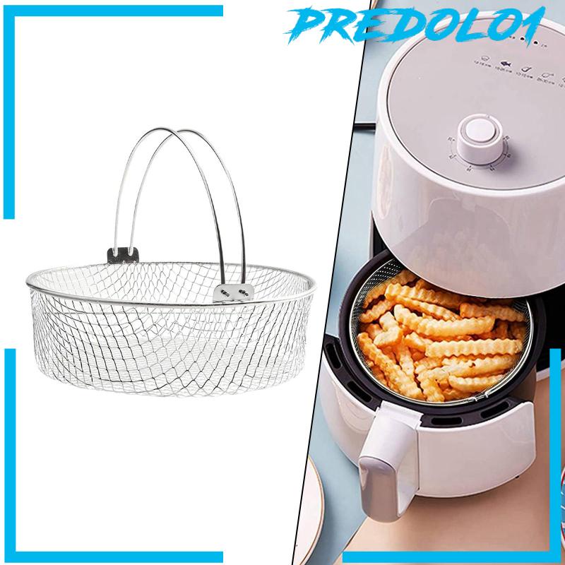 Air Fryer Basket with Handle Essentials Deep Fry Mesh Basket for Kitchen Fry