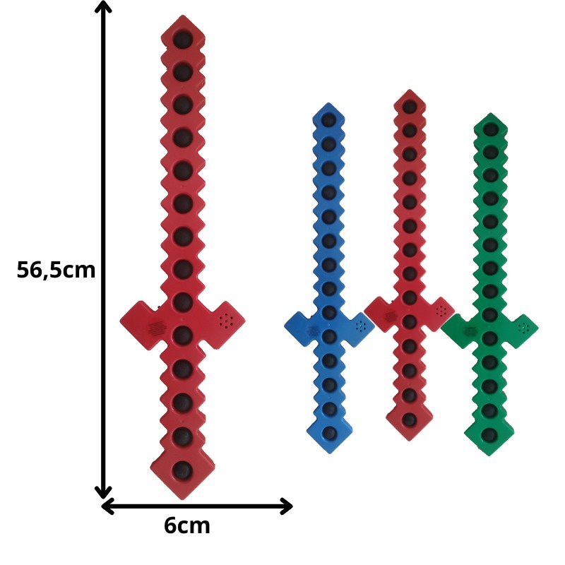(MI) Mainan Pop It Simple Dimple Pedang Kapak Mainan Anak Senjata Terbaru-PEDANG FLASH MUSIK