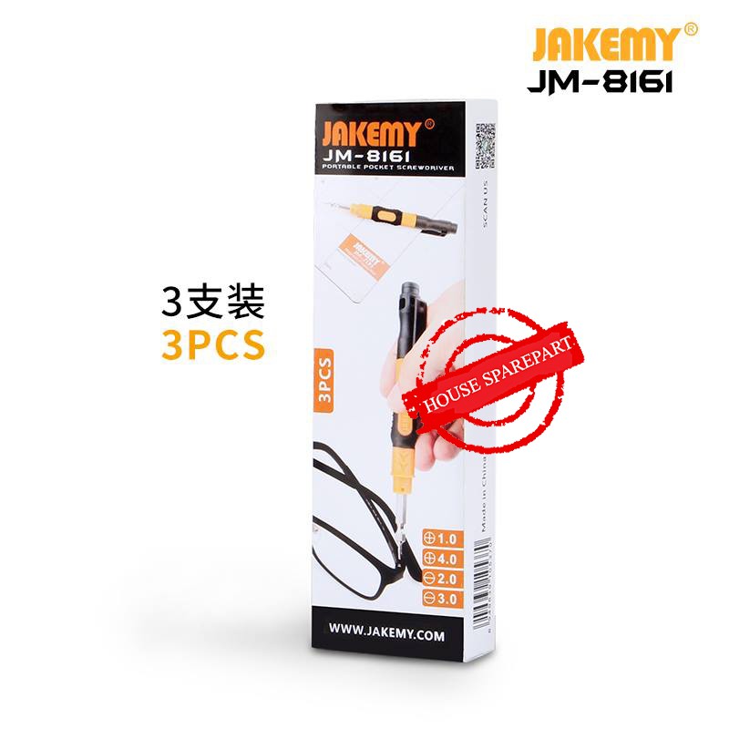 Jakemy JM-8161 9 in 1 Precision Multibit Screwdriver with 4 (3 PACK) Original