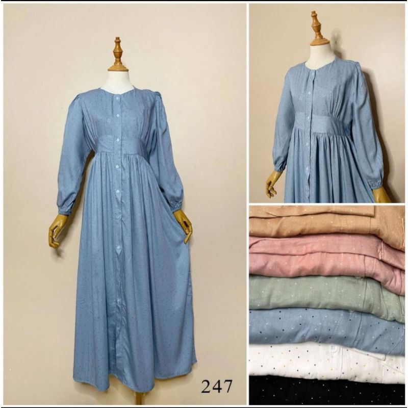 J'adore Midi Dress Broken White Polka