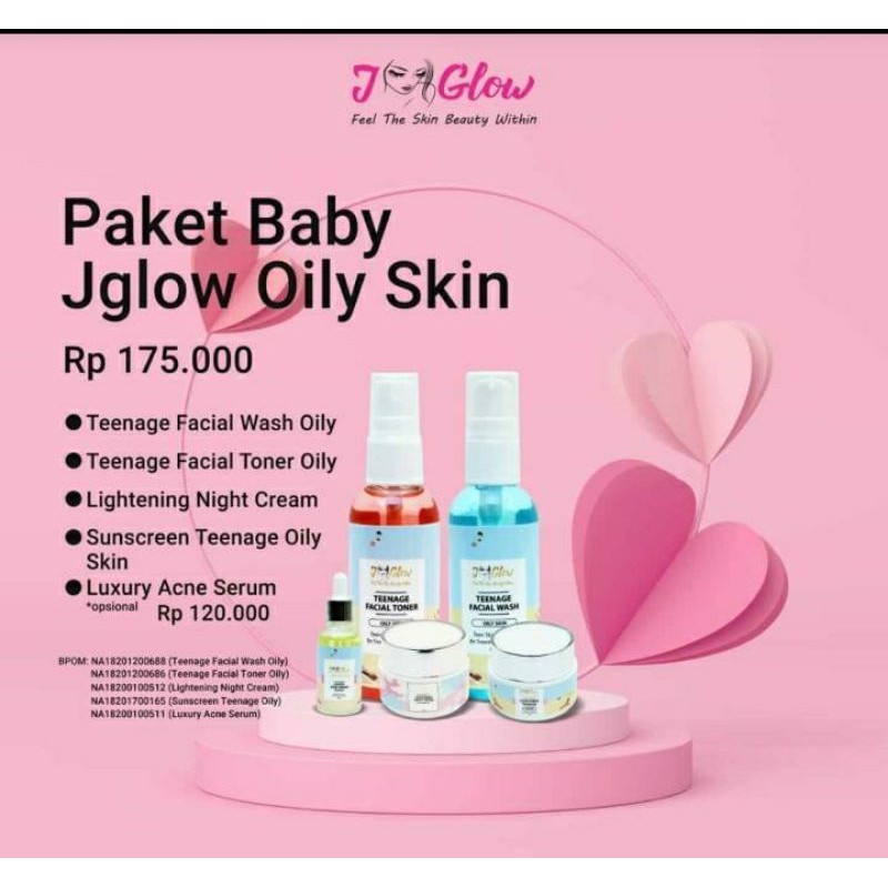 BABY JGLOW ACNE / SKINCARE REMAJA / BPOM / ORIGINAL / PERAWATAN WAJAH / PAKET WAJAH REMAJA