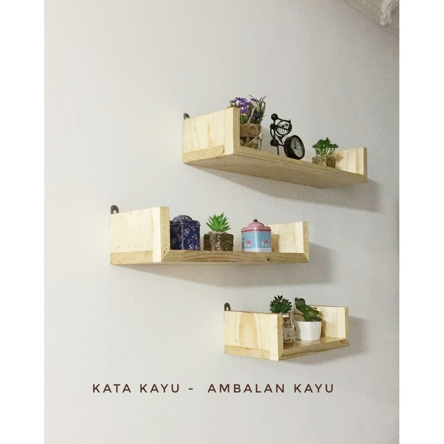 Rak dinding kayu ambalan minimalis standard floating Rak dinding kayu ambalan minimalis standard floating