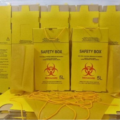 

Safety Box 5 Liter Paket Lengkap Sampah Medis/Safety/Kardus/Box