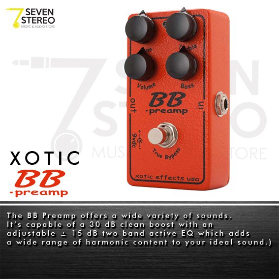 Xotic BB Preamp Overdrive Effect Pedal