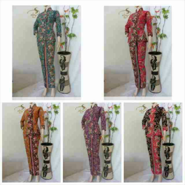 Rok and blus batik cb 25. Batik kantor