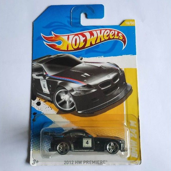 hotwheels hot wheels bmw z4 m hitam 2012 hw premiere