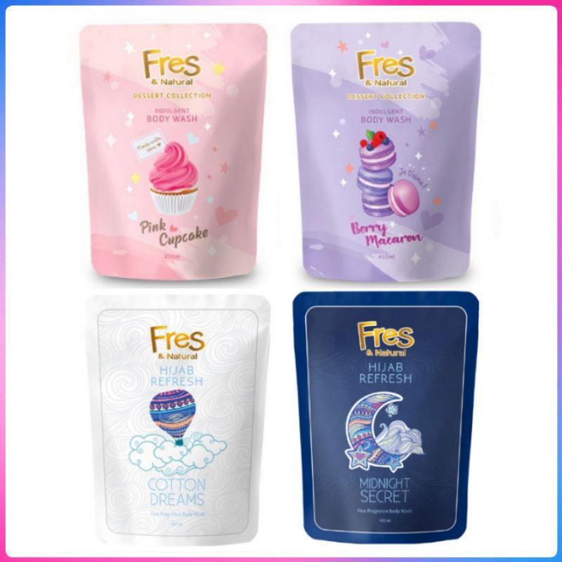 Sabun Cair Fres & Natural 450ml / Fres & Natural Body Wash 450ml