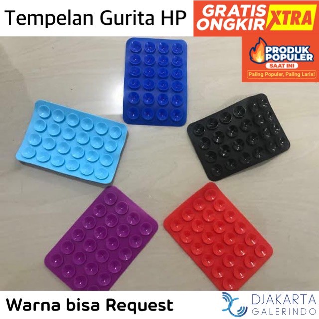 Holder gurita tempel / Tempelan gurita / tempelan gojek / tempelan gurita lem 3m