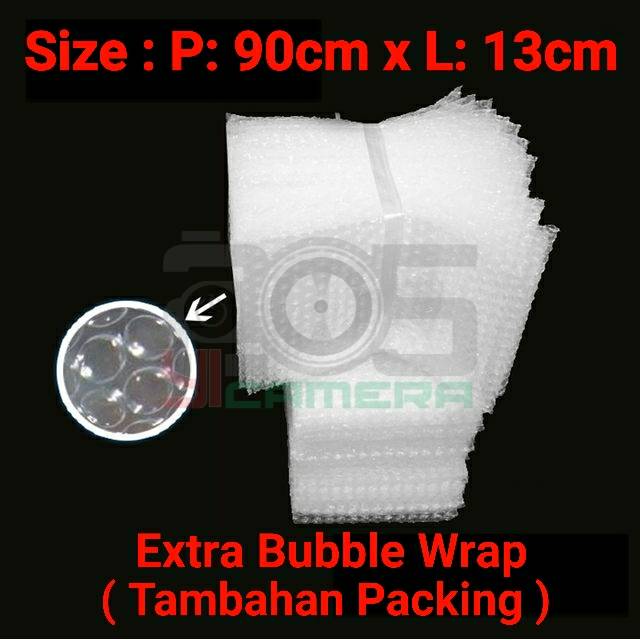 

Bubble Wrap ( Extra Tambahan Packing ) Panjang 90cm x Lebar 13cm
