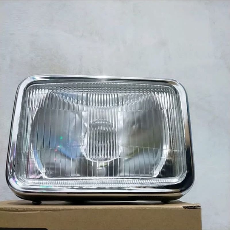 Reflektor Lampu Depan RX-King Lama 5t5 List Besi Depan Kaca