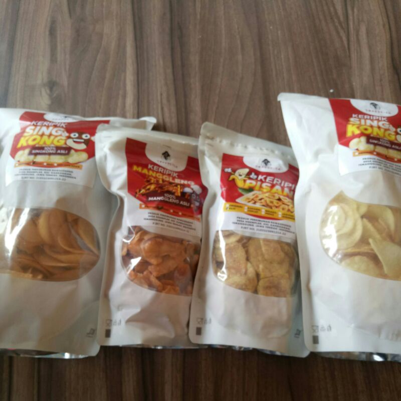 

Keripik Singkong dan Pisang aneka rasa