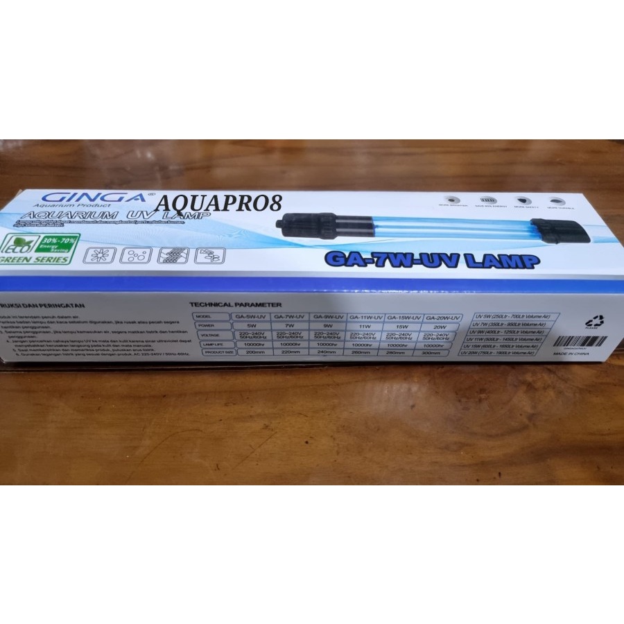 Promo Lampu Aquarium Ginga UV 7 Watt Ginga UV 7 W Ginga UV 7W