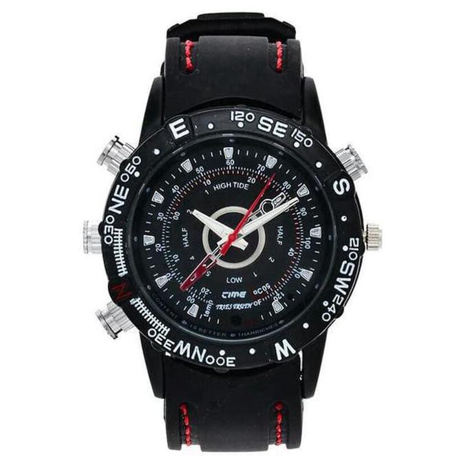 Spy Camera Jam Tangan Karet 8GB/ Kamera Pengintai Jam Tangan Karet 8GB