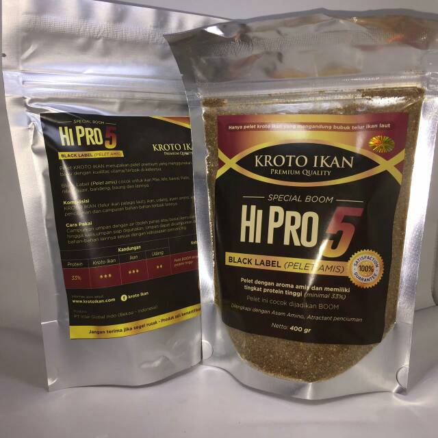 Pelet BOOM HiPro5 dari Kroto Ikan