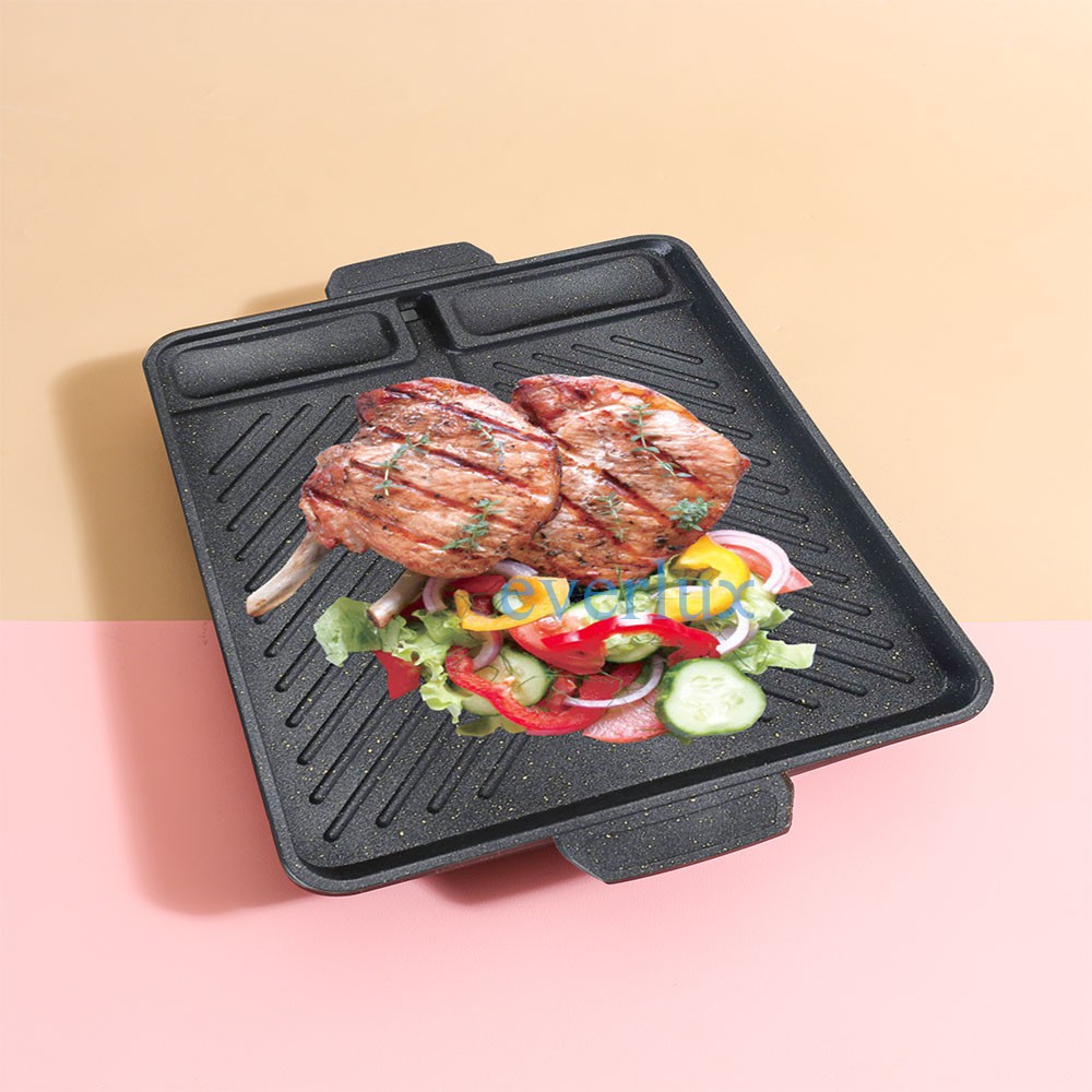 ALAT MASAK BBQ Fresh Yakiniku Grill Pan 3in1 Anti Karat Panci panggang / Tempat pemanggang sauce place 2158