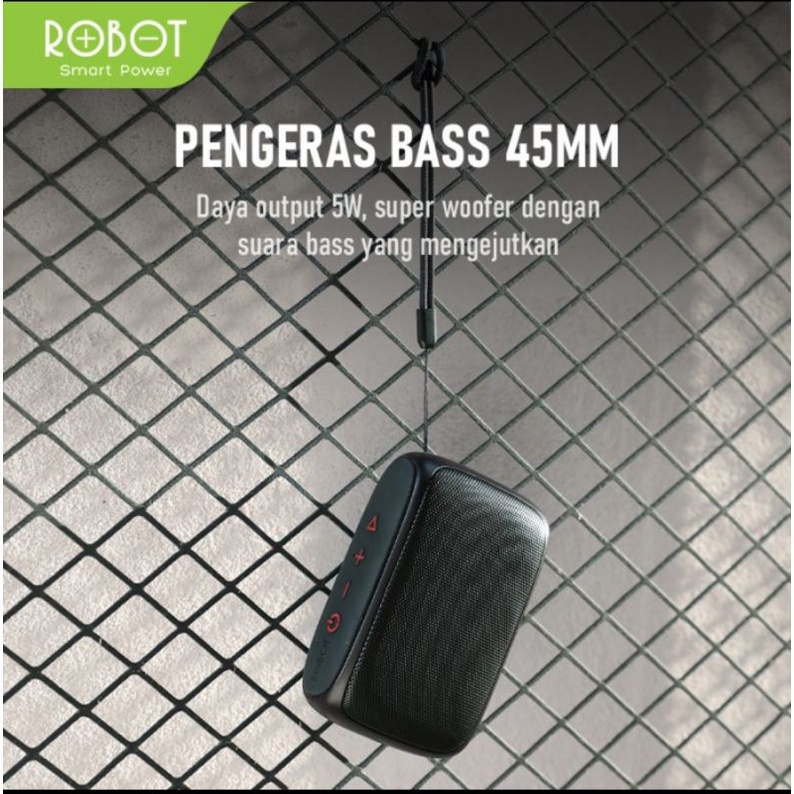 Robot RB110 Speaker Bluetooth Usb Flashdisk/TF Card - Speaker Wireless Robot RB110