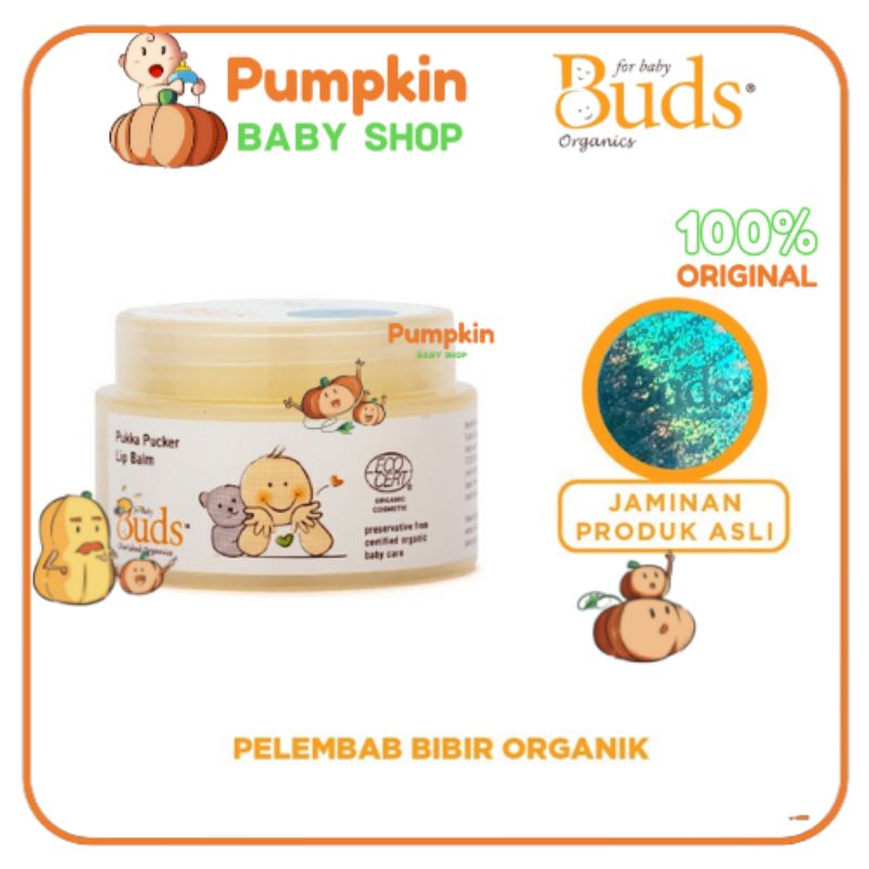 Buds Cherished Organics Baby Pukka Pucker Lip Balm 15ml