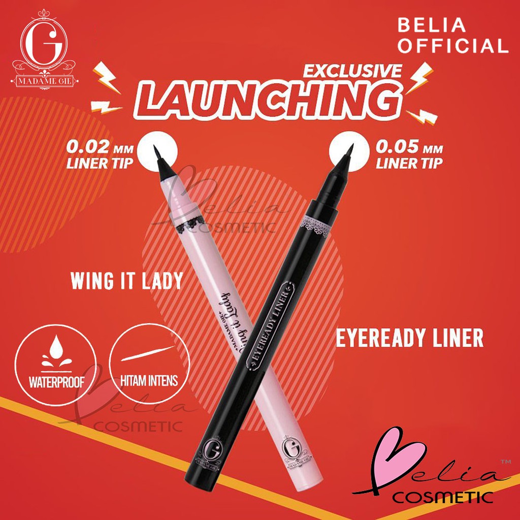 ❤ BELIA ❤ MADAME GIE Eyeready Liner &amp; Eye Wing It Lady Liner 1g | eyeliner waterproof spidol Madamegie