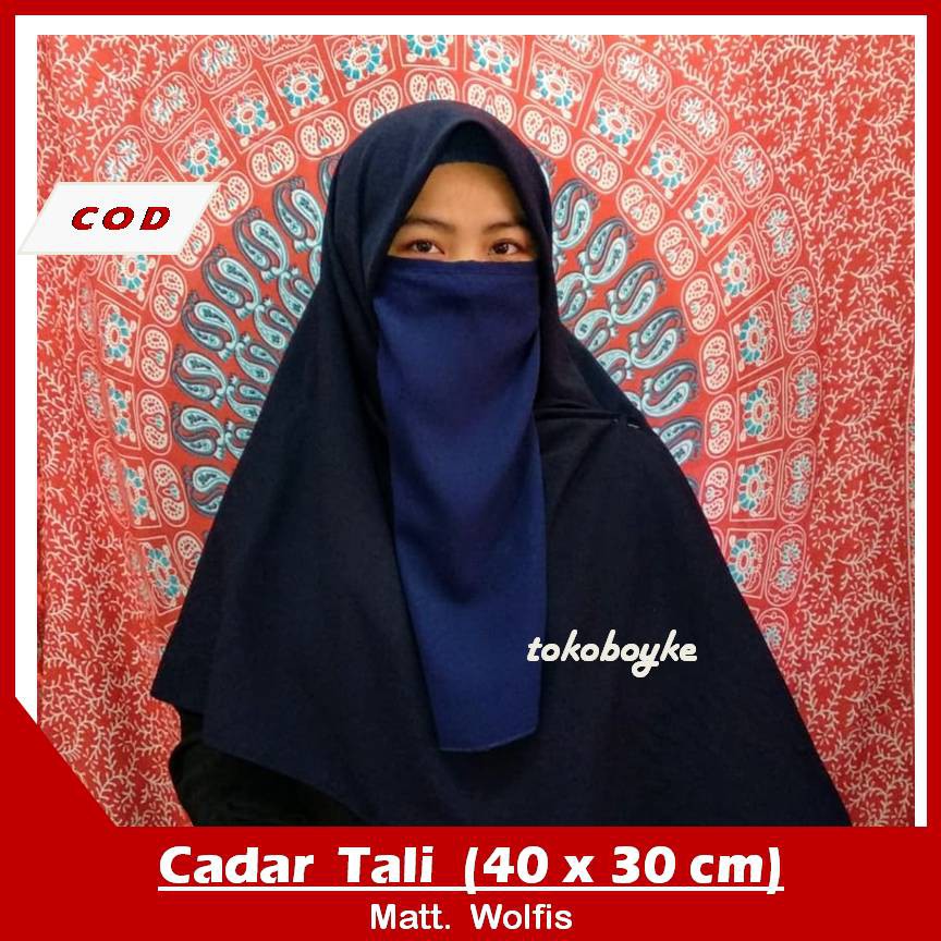 Cadar Tali 1 Layer Niqab Tali Satu Leyer 40x30cm Niqob Wolfis