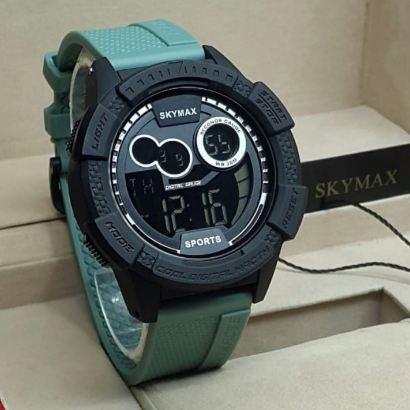 Jam tangan pria Digital original SKYMAX 2028G standar militer Bergarnsi Bisa Berenang