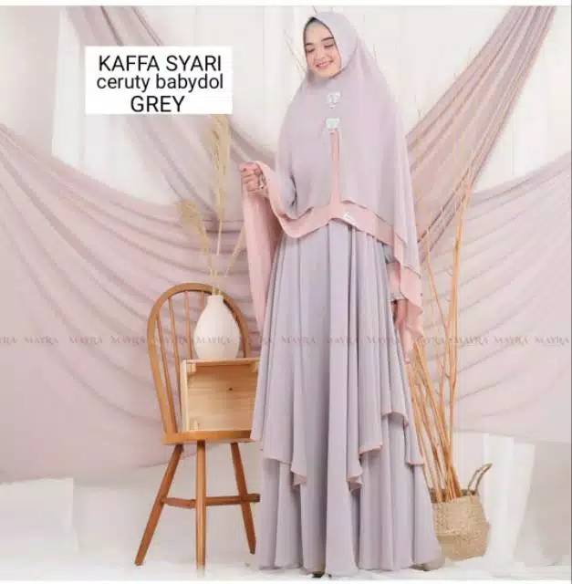 Gamis syar'i Kaffa syar'i gamis ceruty