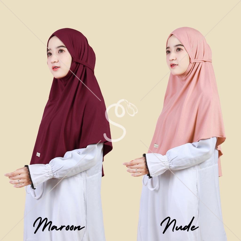 BERGO MARYAM JERSEY / JILBAB BERGO JERSEY /HIJAB BERGO JERSEY / BERGO TALI JERSEY / ADIBA INSTANT