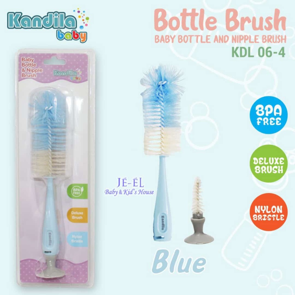 Kandila Baby Bottle &amp; Nipple Brush  KDL06-4 / Brush pembersih botol susu