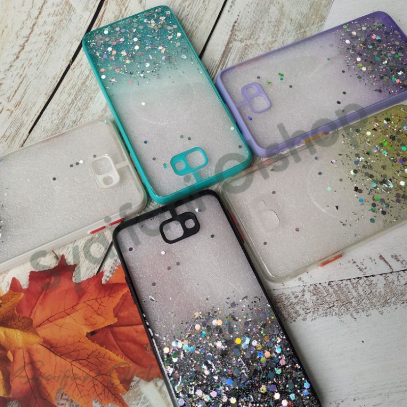 Case Glitter Samsung J7 Prime ( SM-G610F, SM-G610Y, SM-G610M, SM-G610 ) Softcase Glitter Blink