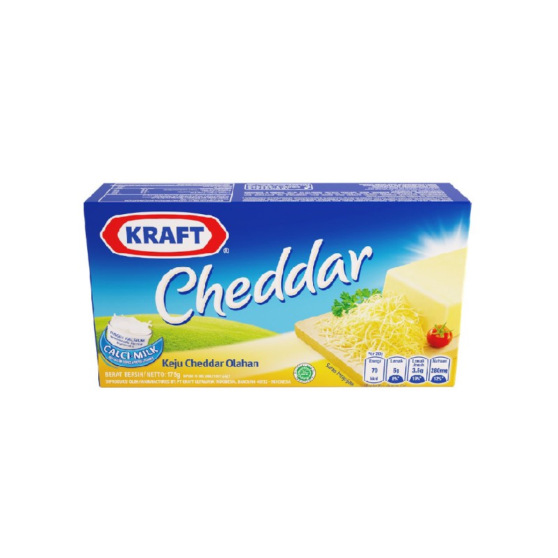 

Kraft Keju Cheddar Kemasan 165gr