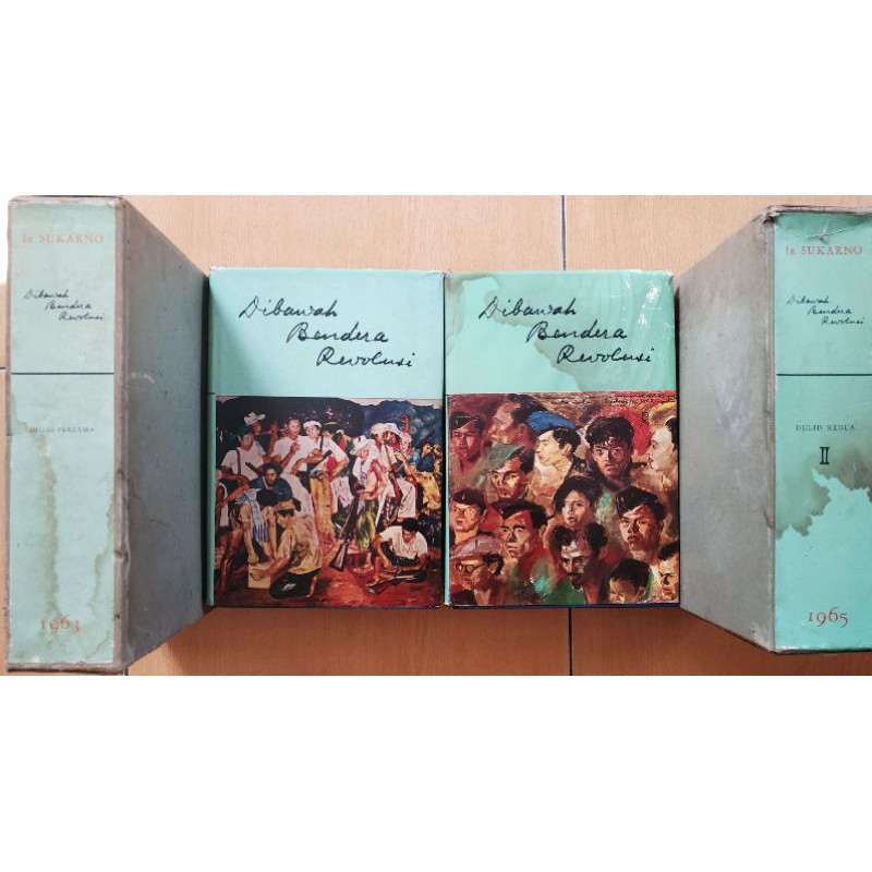 Buku Langka Dibawah Bendera Revolusi Ir Sukarno fullset jaket cover+box