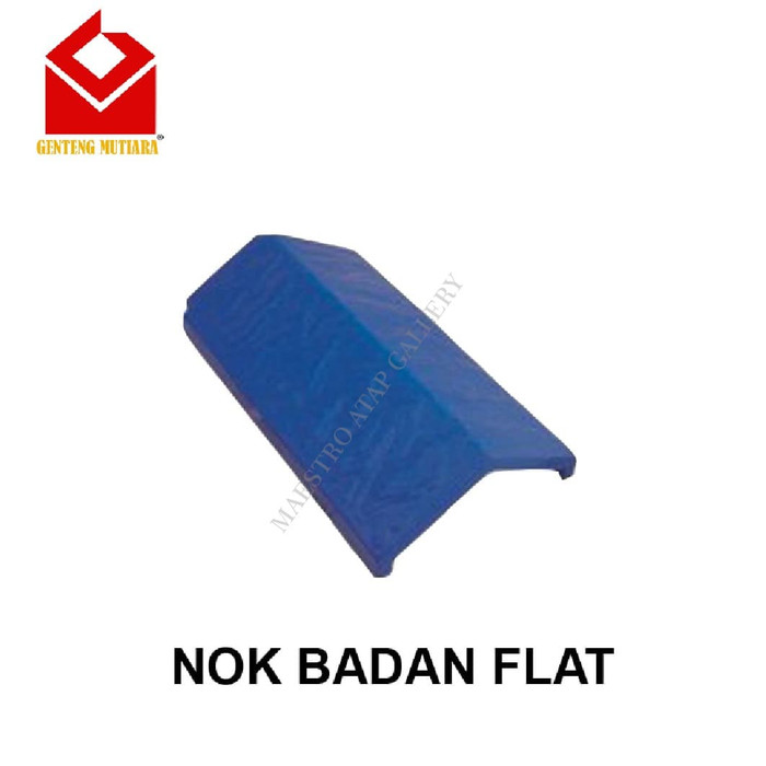 Aksesoris Genteng Beton Mutiara Nok Badan Flat - Hitam