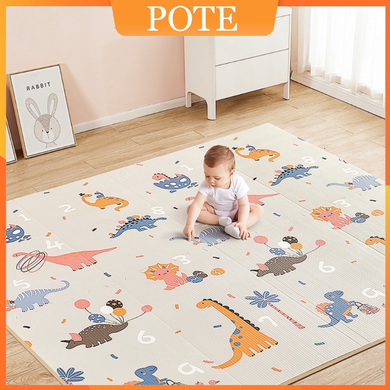 POTE Playmat Lipat Matras Bayi 180x200 Tikar Lipat Anak Bayi Shimano Pe /Matras bermain anak-anak