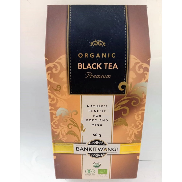 

BANGKITWANGI ORGANIC BLACK TEA PREMIUM 60 GR / NATURE'S BENEFIT FOR BODY AND MINT