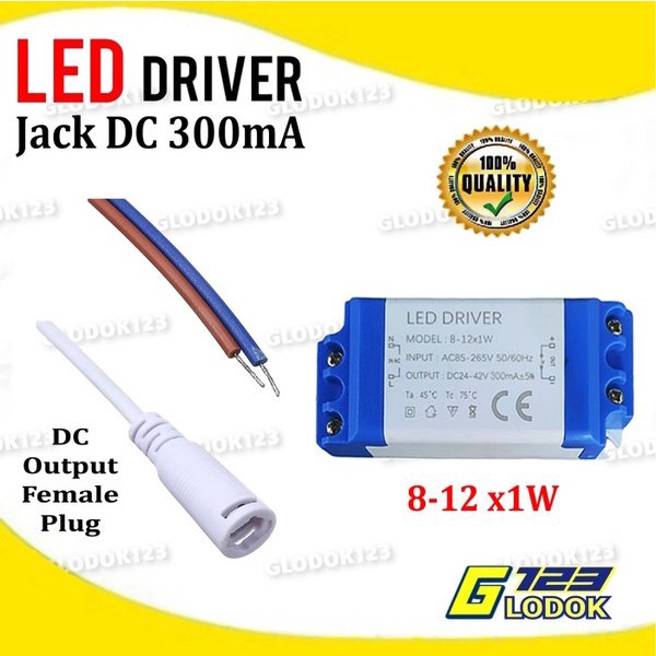 LED Driver Power Supply Lampu Downlight Panel 18-25x1W 25-36x1W Jek DC