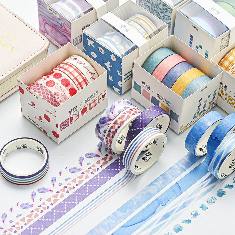 

Masking Tape Set 5pc Etory Life Assorted