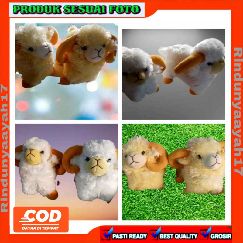Boneka domba bertanduk lucu/boneka souvenir/souvenir aqiqah