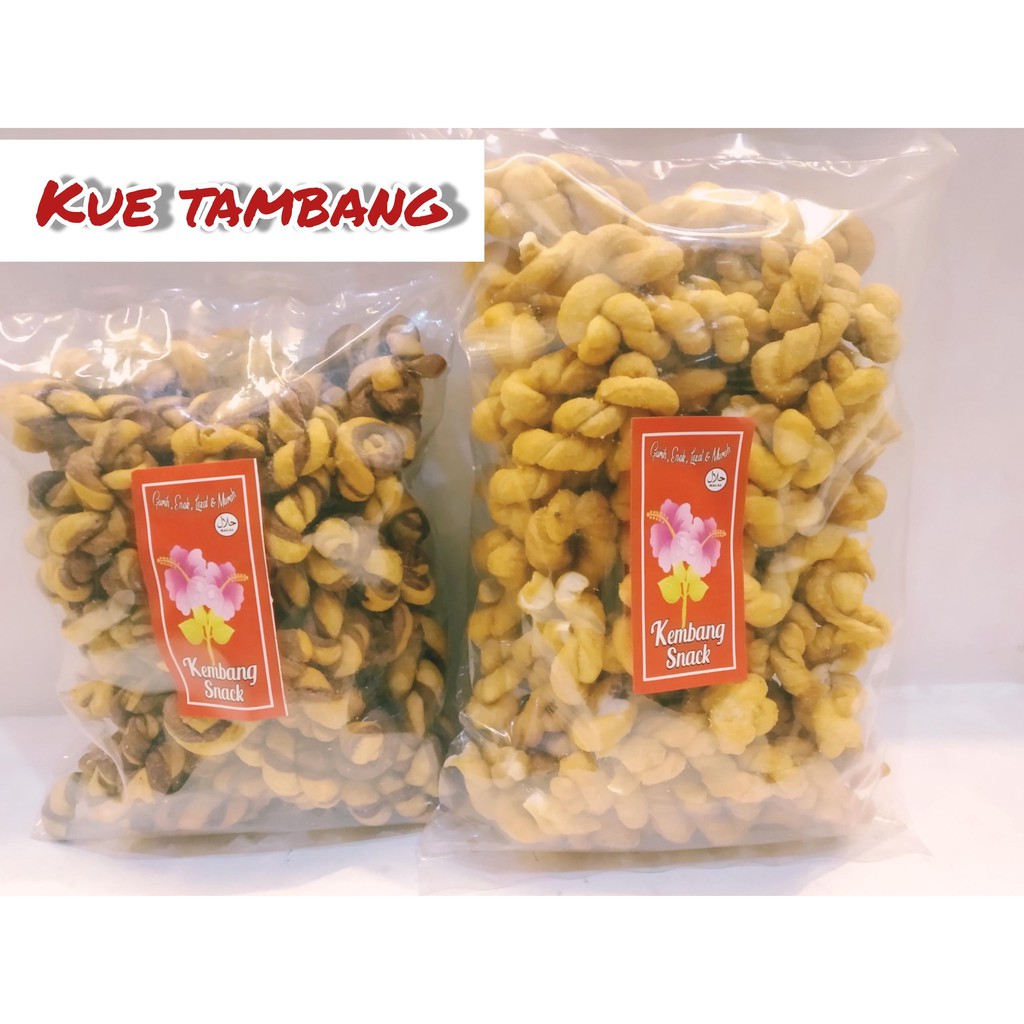 

KUE KERING- KUE TAMBANG POLOS RASA MANIS DAN GURIH KEMASAN 250GR-KEMBANG SNACK