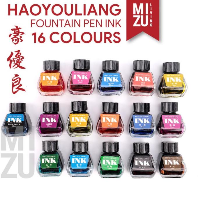 

SALE MIZU HYL 16 Colours Fountain Pen Ink 30ML Tinta Fountain Pen 16 Warna/PULPEN GEL/PULPEN LUCU/PULPEN 1 PACK/PENSIL WARNA/PENSIL 2B/PENGHAPUS JOYKO/PENGHAPUS LUCU/RAUTAN PENSIL PUTAR/RAUTAN ELEKTRIK/SPIDOL WARNA/SPIDOL PERMANEN/SPIDOL