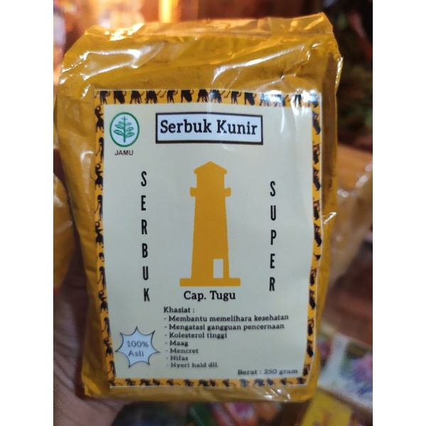 

Bubuk Kunyit Asli 250g / Serbuk Kunir cap Tugu