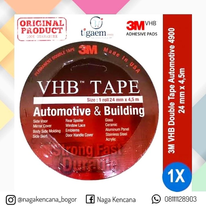 

Lucu Double Tape 3 M Vhb Merah Murah