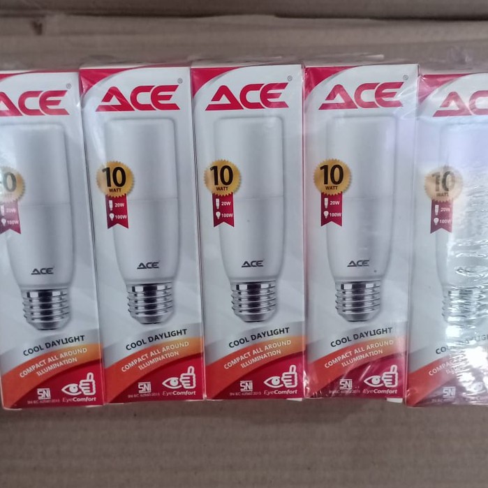 Lampu Bohlam LED Stick ACE 10Watt - ACE LED STICK Bulb 10 Watt 10W