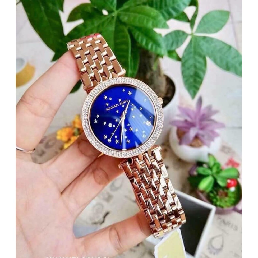 JAM TANGAN WANITA MICHAEL KORS STAINLESS STEEL MK-3728 ORI